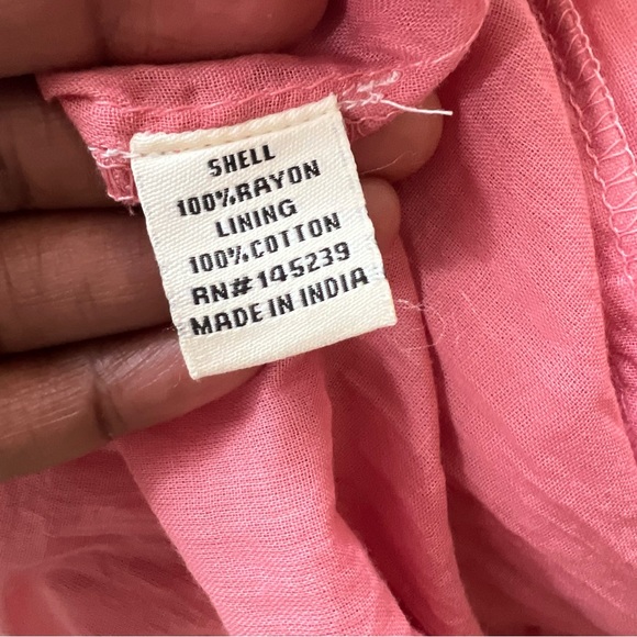 Sim & Sam pink Boho Maxi Rayon Dress Size Small - Picture 6 of 12